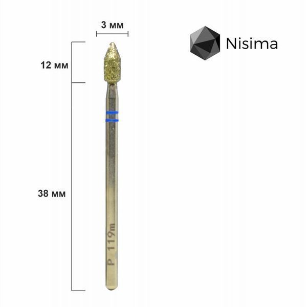 Алмазна насадка P_119mK 04893 фото Micro-NX