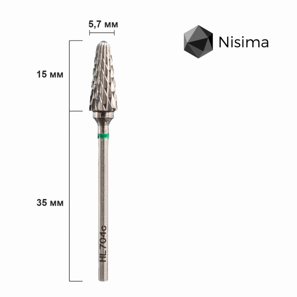 Фреза твердосплавна Hl704cK 03539 фото Micro-NX